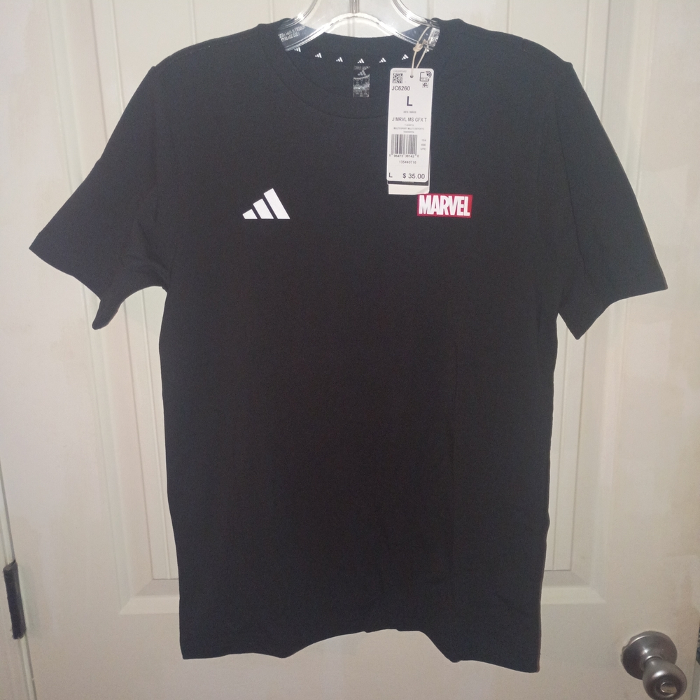 Adidas Marvel Black Men's T-Shirt
